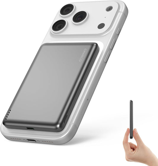 Magnetic Power Bank for Magsafe Fast Charging, 5000Mah Wireless Portable Charger with Ultra Slim & Lightweight, Compatible with Iphone 17/16/15/14/13 Series,Travel Essential