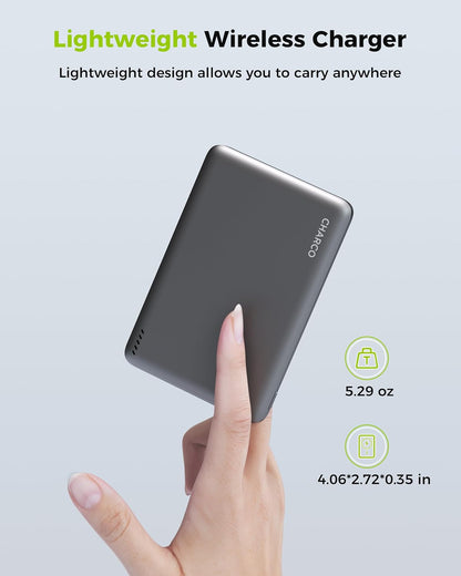 Magnetic Power Bank for Magsafe Fast Charging, 5000Mah Wireless Portable Charger with Ultra Slim & Lightweight, Compatible with Iphone 17/16/15/14/13 Series,Travel Essential